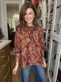 Tie It Together Floral Blouse