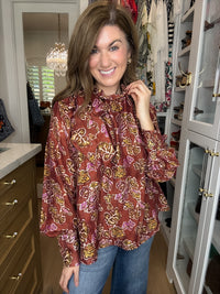 Tie It Together Floral Blouse