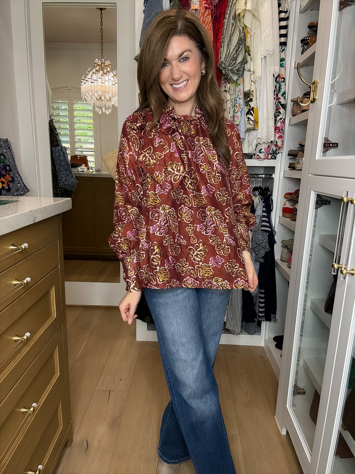 Tie It Together Floral Blouse
