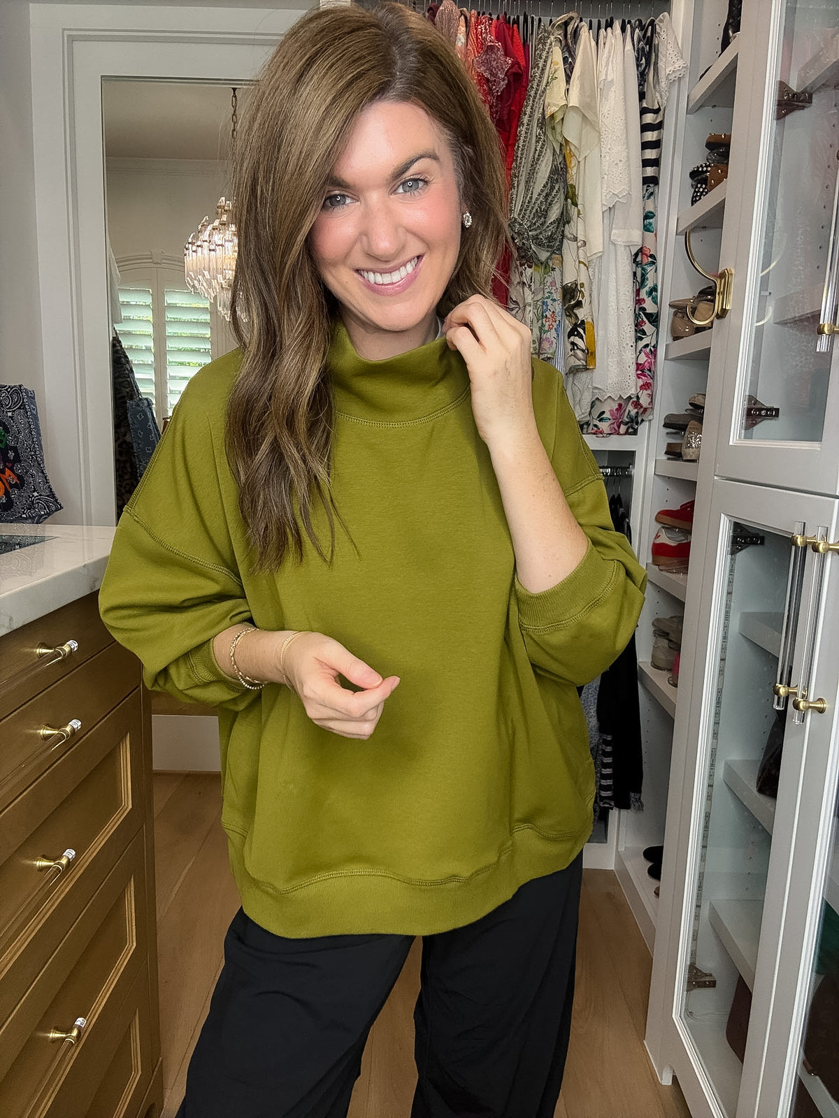 Comfort Club Mock Neck Pullover