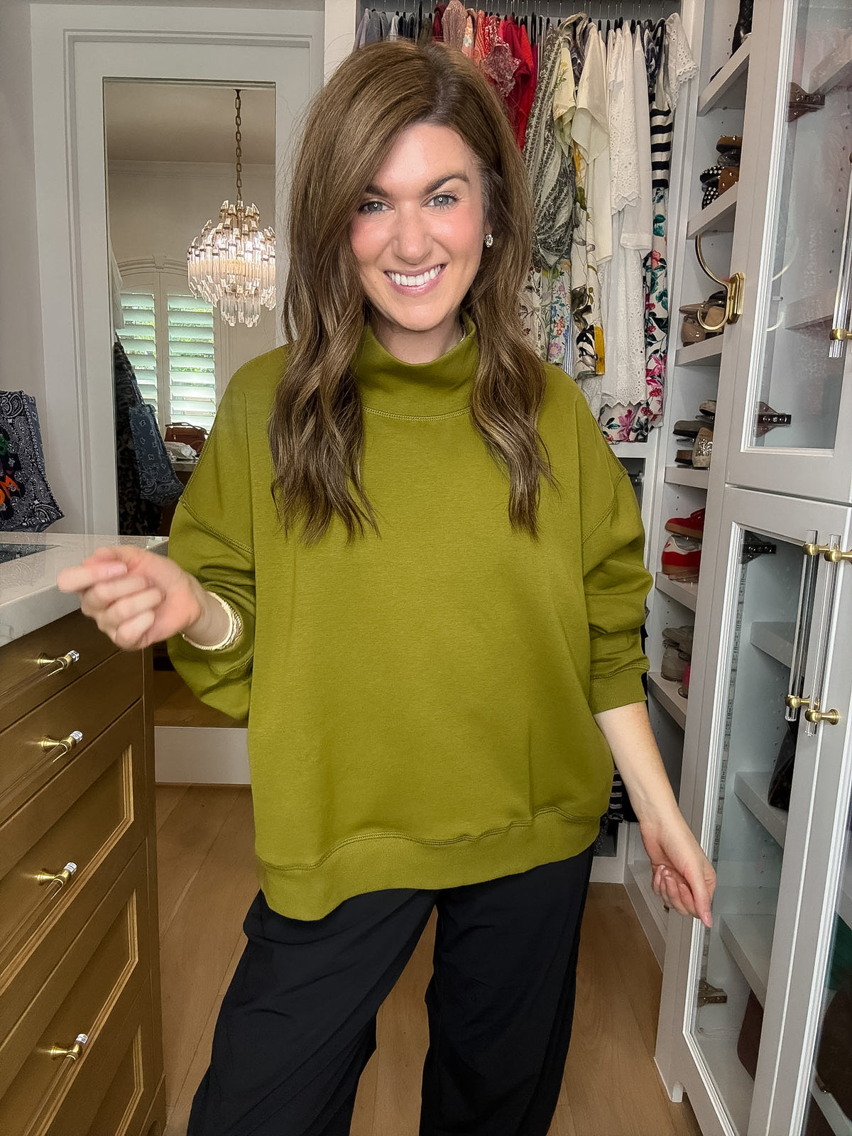 Comfort Club Mock Neck Pullover