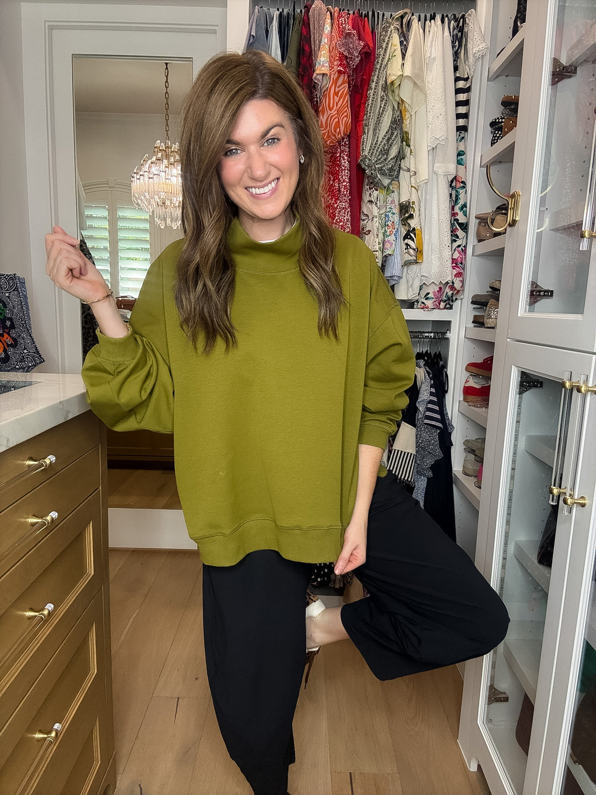 Comfort Club Mock Neck Pullover
