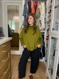 Comfort Club Mock Neck Pullover
