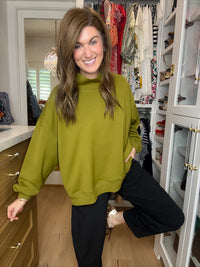 Comfort Club Mock Neck Pullover
