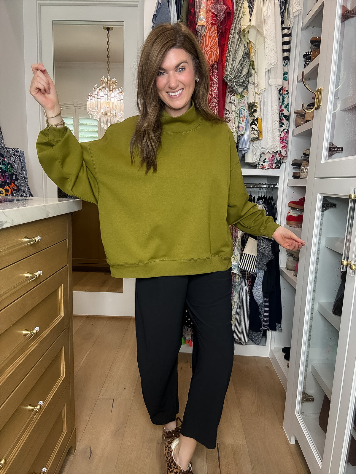 Comfort Club Mock Neck Pullover