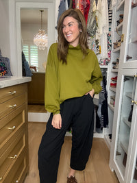 Comfort Club Mock Neck Pullover