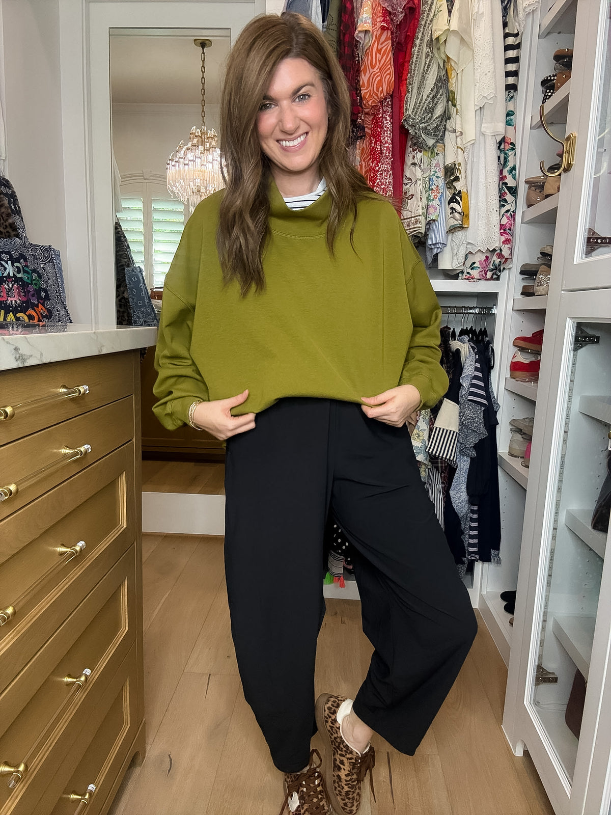 Comfort Club Mock Neck Pullover