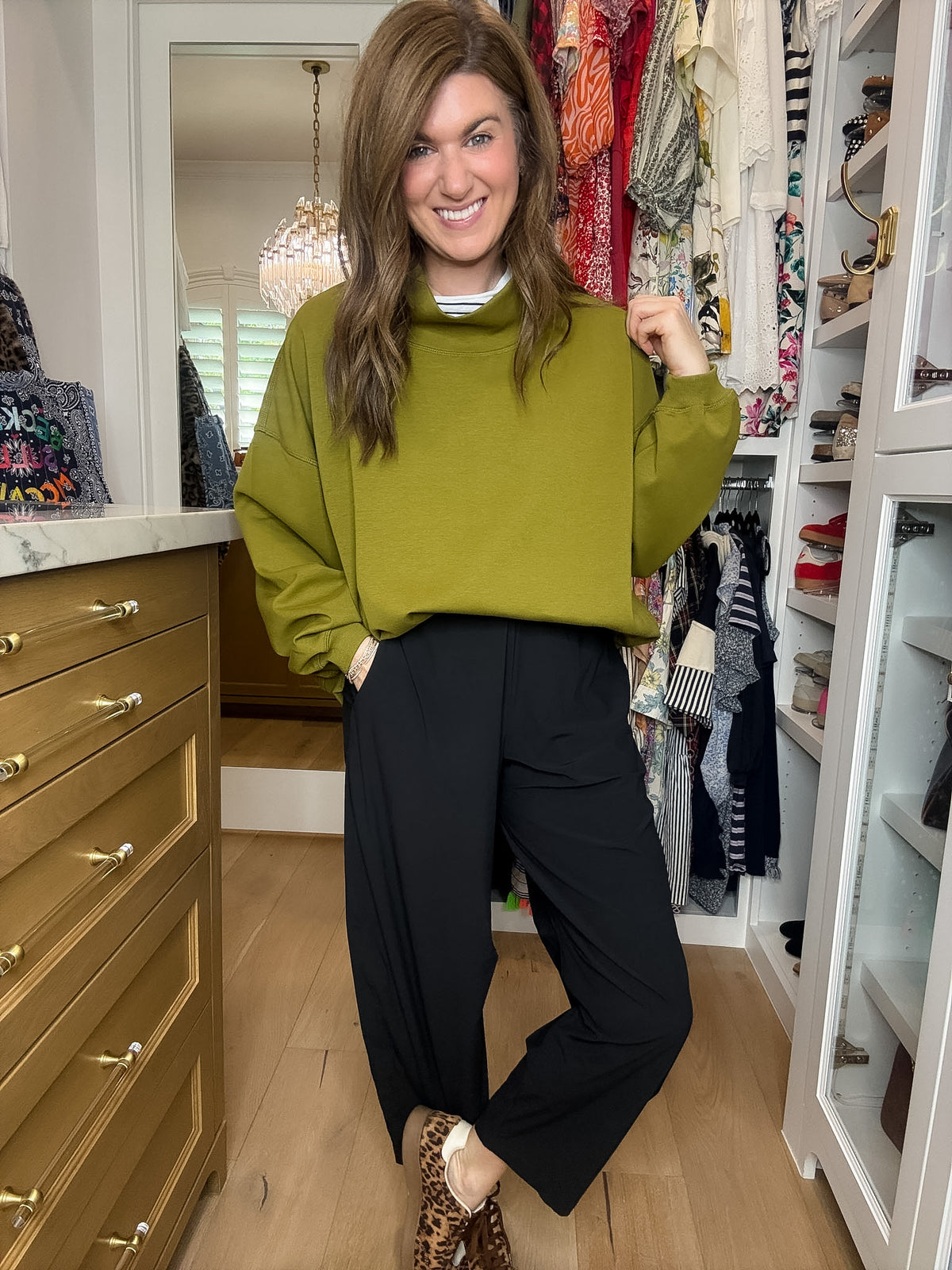 Comfort Club Mock Neck Pullover