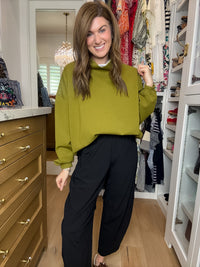 Comfort Club Mock Neck Pullover