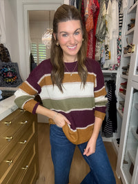 Along the Way Striped Sweater