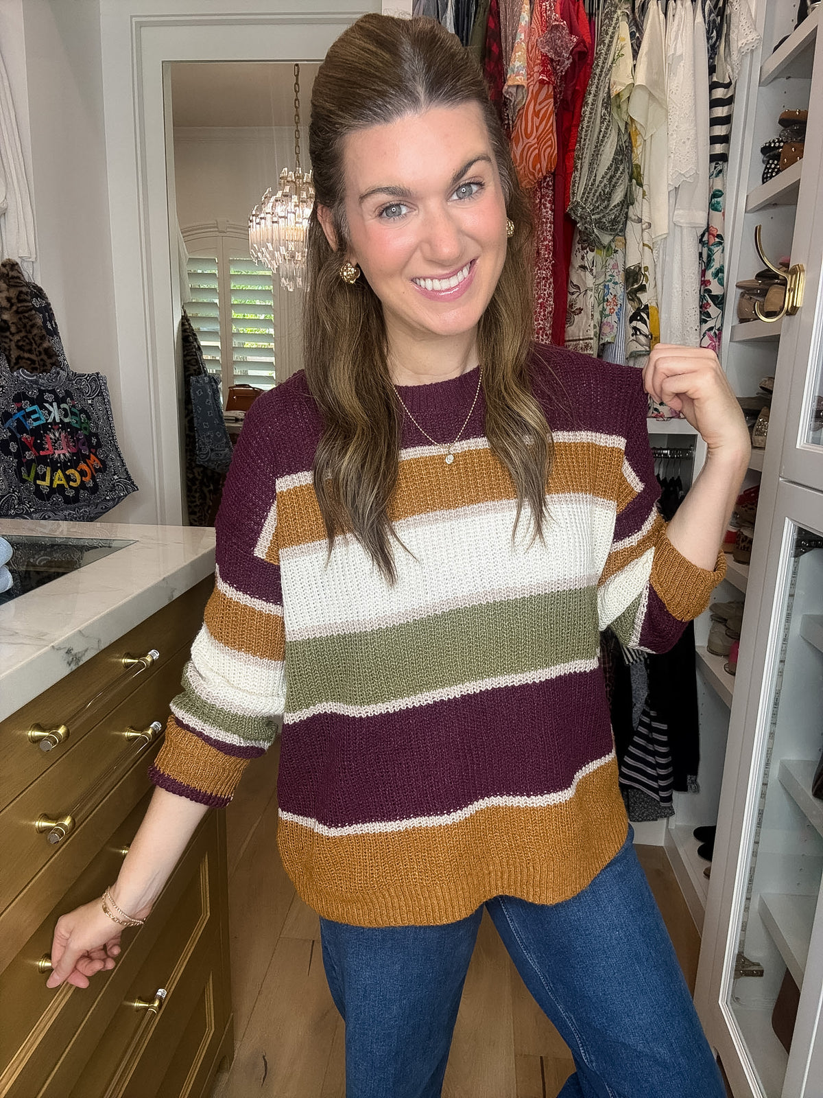 Along the Way Striped Sweater