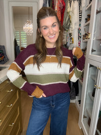 Along the Way Striped Sweater