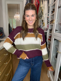 Along the Way Striped Sweater