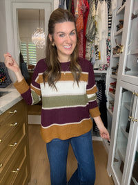Along the Way Striped Sweater