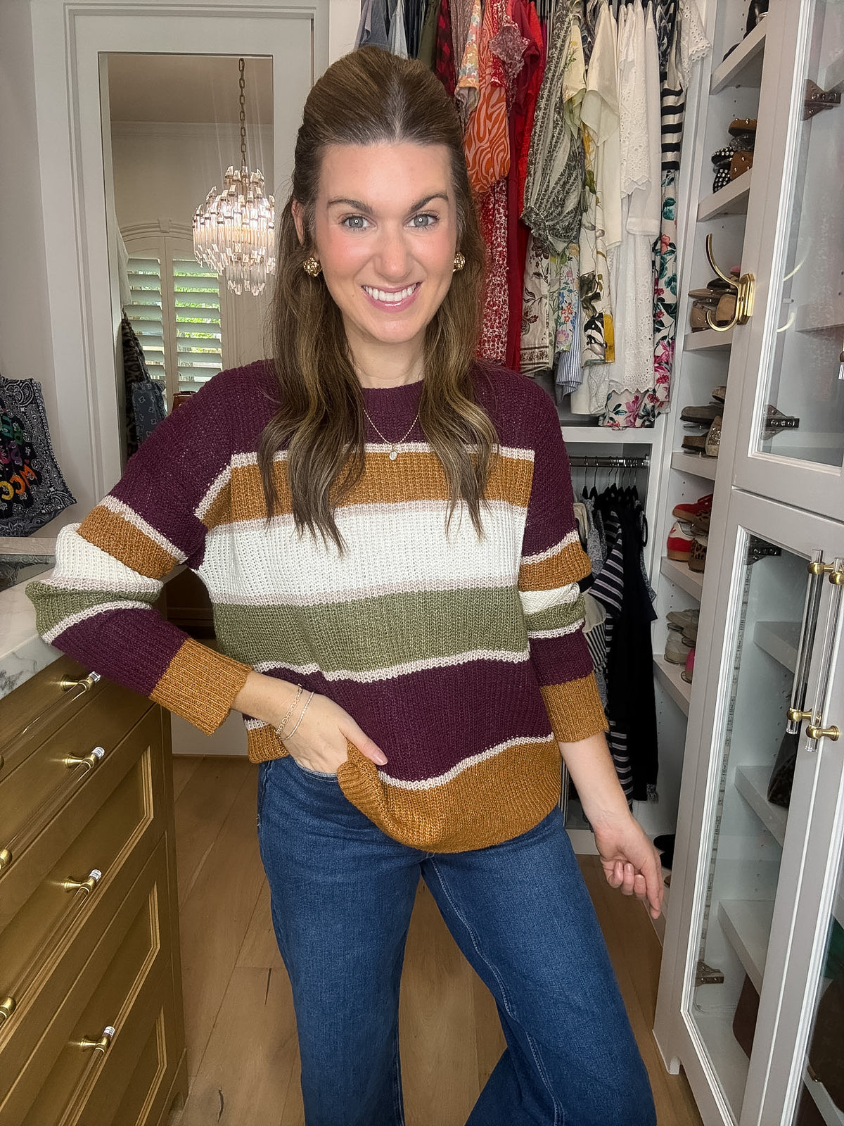 Along the Way Striped Sweater