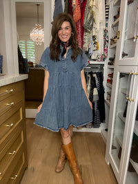 DOORBUSTER! The Everyday Darling Denim Dress *Final Sale*