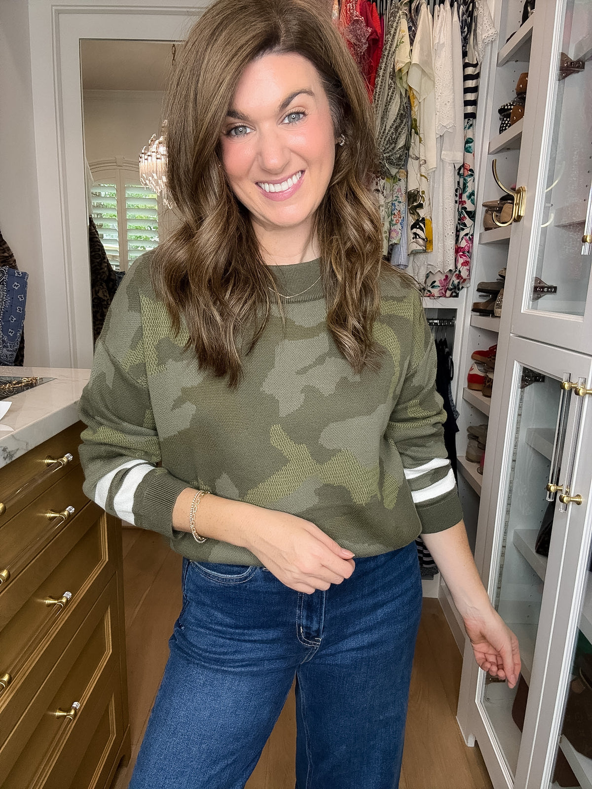 DOORBUSTER! In Plain Sight Camo Sweater *Final Sale*