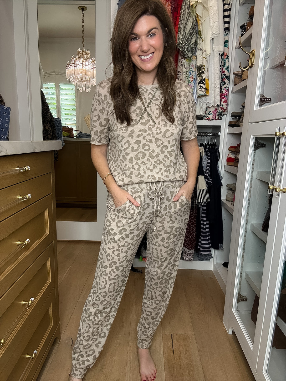 DOORBUSTER! The Cozy Company Leopard Set *Final Sale*