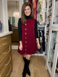 Best Dressed List Dress in Burgundy