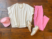 Mono B Zen Mode Joggers in Pink