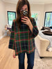 Tartan Cheer Mock Neck Sweater