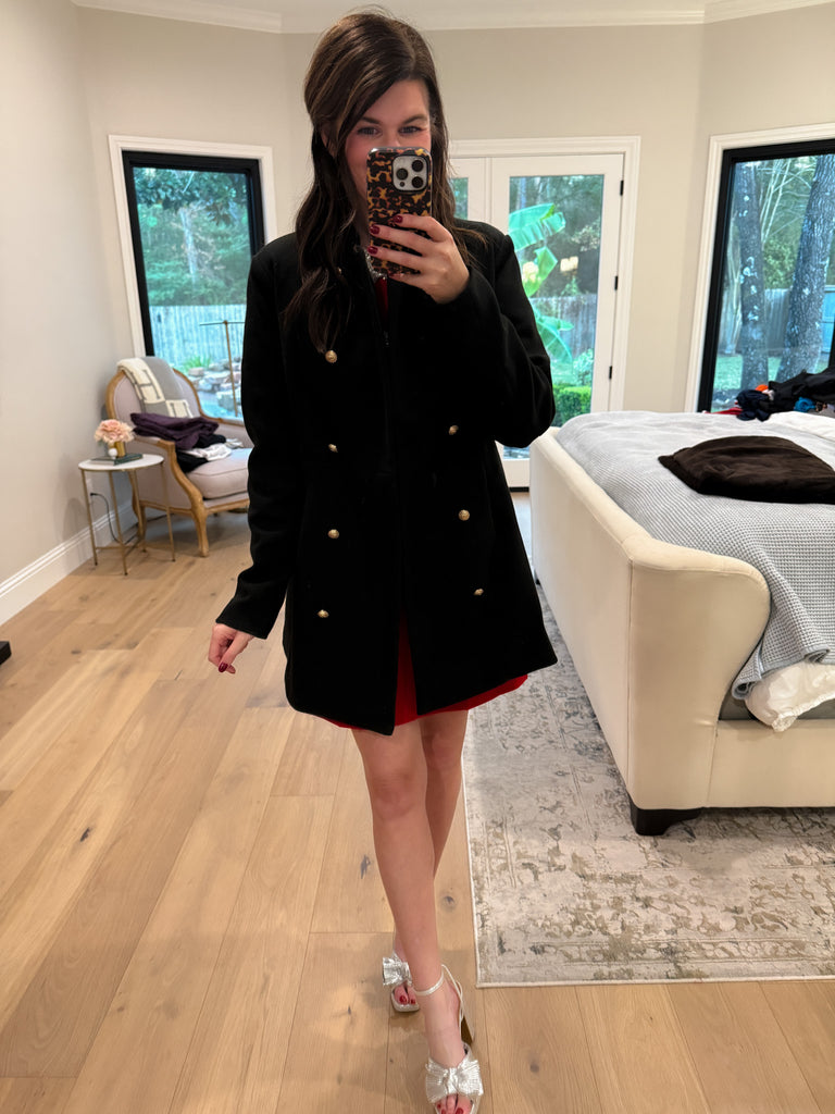 The Avenue Edit Coat in Black