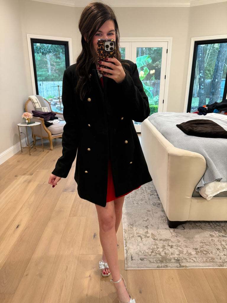 The Avenue Edit Coat in Black