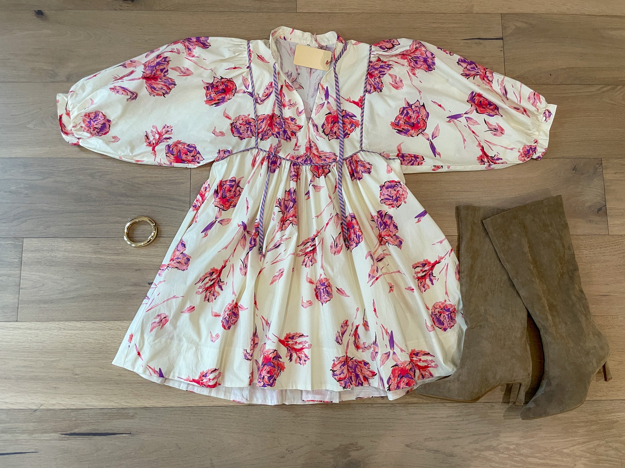 Countryside Charm Floral Dress