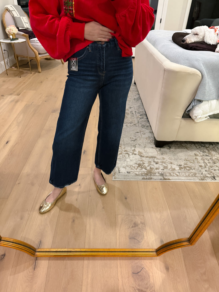 Risen Clean Slate Tummy Control High Rise Cropped Jeans