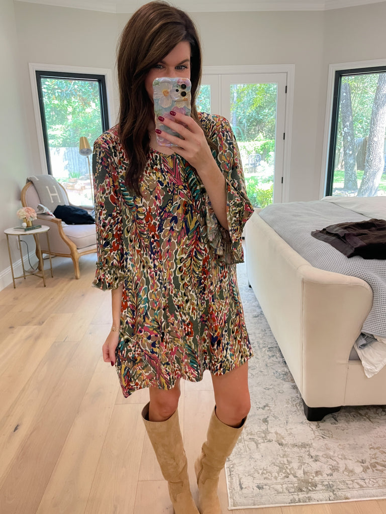 *BELLES & DOORBUSTER* Better Than Fiction Dress in Olive *FINAL SALE*