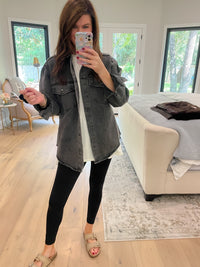 Levelland Denim Jacket in Charcoal
