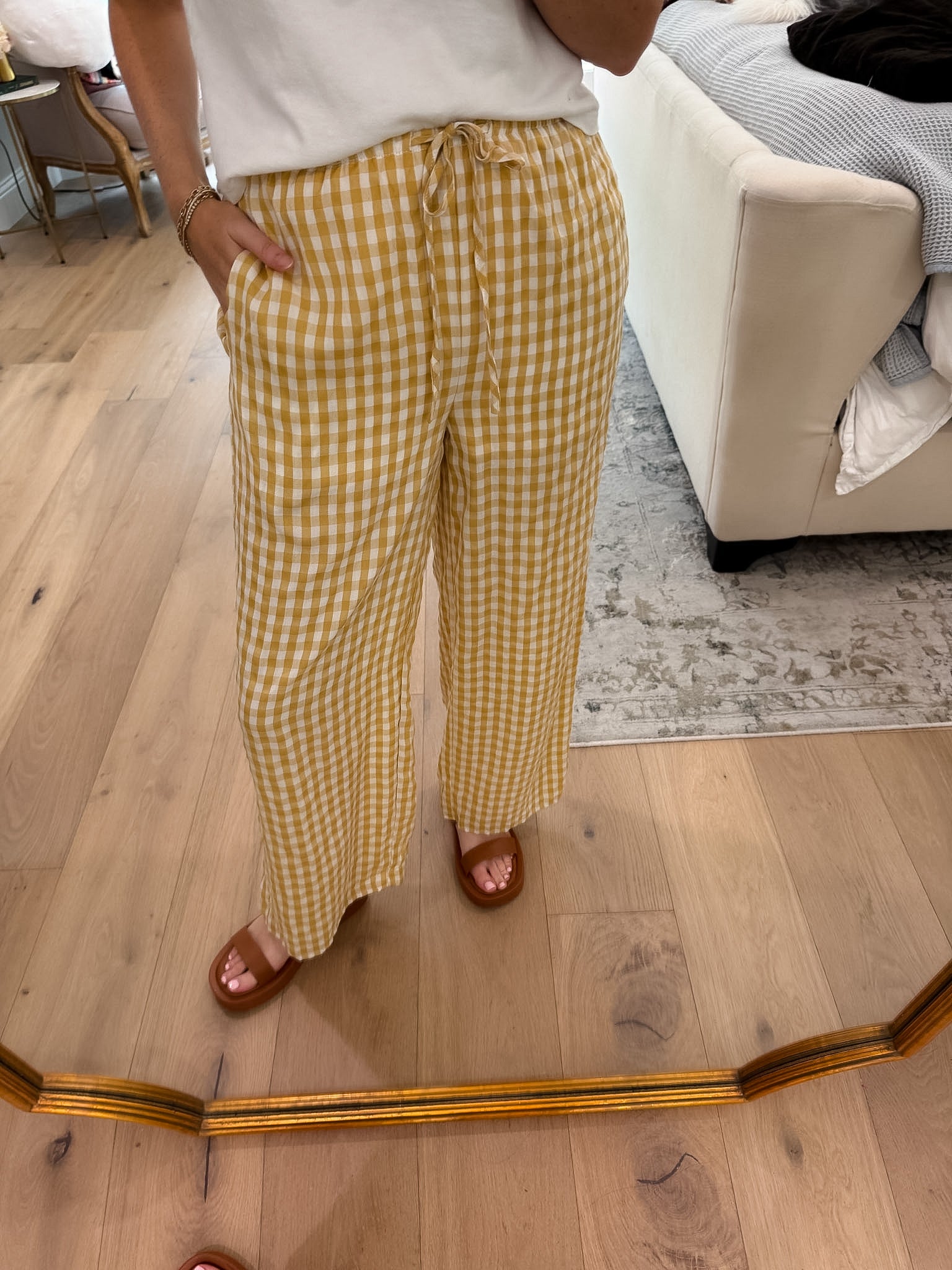 Checked In Gingham Pants