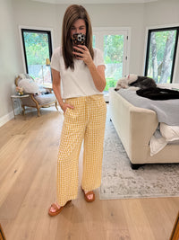 Checked In Gingham Pants