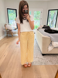 Checked In Gingham Pants