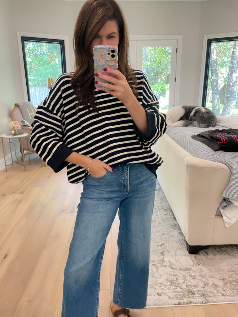 Weekender Knit Pullover in Navy