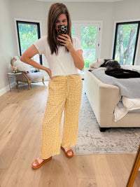 Checked In Gingham Pants