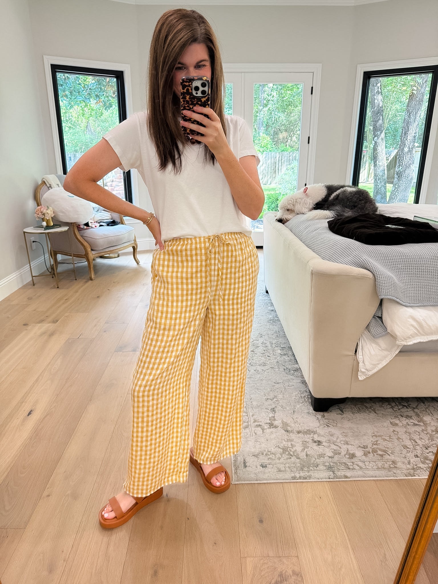 Checked In Gingham Pants