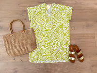 Twist of Lime Shift Dress