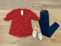 Heart's Desire Puff Sleeve Top