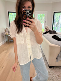 Princeton Top in Off White