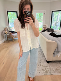 Princeton Top in Off White