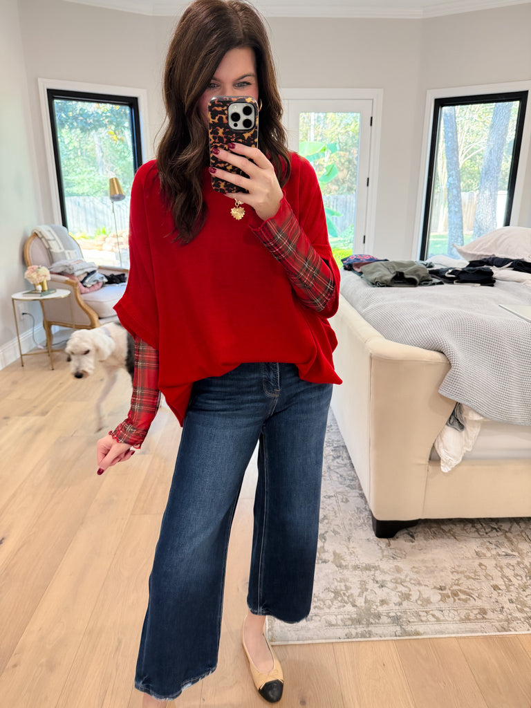 Plaid Daydream Mesh Top