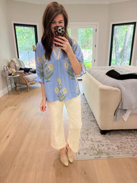 Fresh Pick Top in Periwinkle