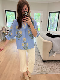 Fresh Pick Top in Periwinkle
