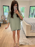 Endless Ease Oversized Tee in Olive