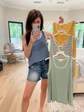 *BELLES & DOORBUSTER* In Line Tank in Multiple Colors *FINAL SALE*