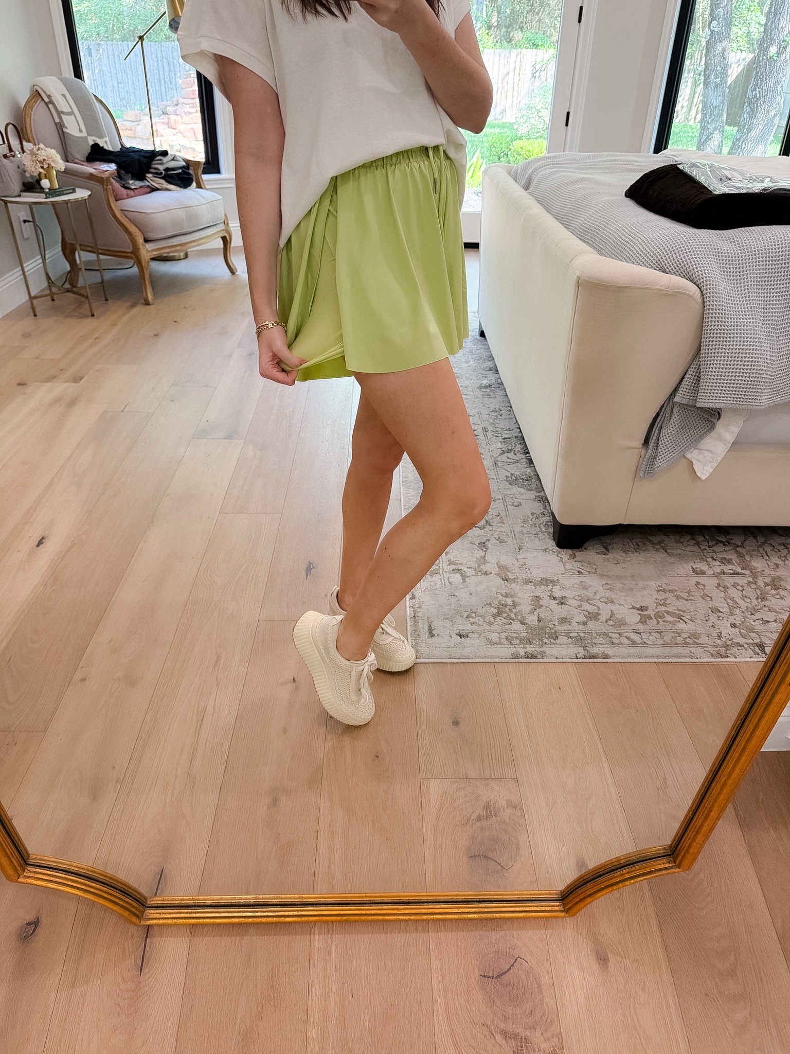 Weekend Sprint Shorts in Lime