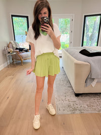 Weekend Sprint Shorts in Lime