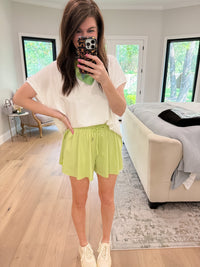 Weekend Sprint Shorts in Lime
