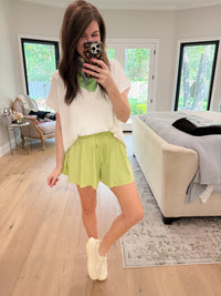 Weekend Sprint Shorts in Lime